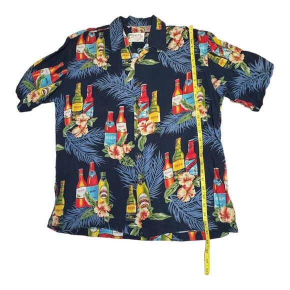 Thums Up Sportswear Vintage Hawaiian Shirt Mens Size‎ Large Beer Vacation Top - Picture 8 of 8